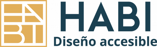 Logotipo de HABI diseño accesible